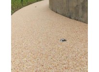 透水胶粘石地坪施工 选择博利 园林景观市政工程彩色防滑路面材料
